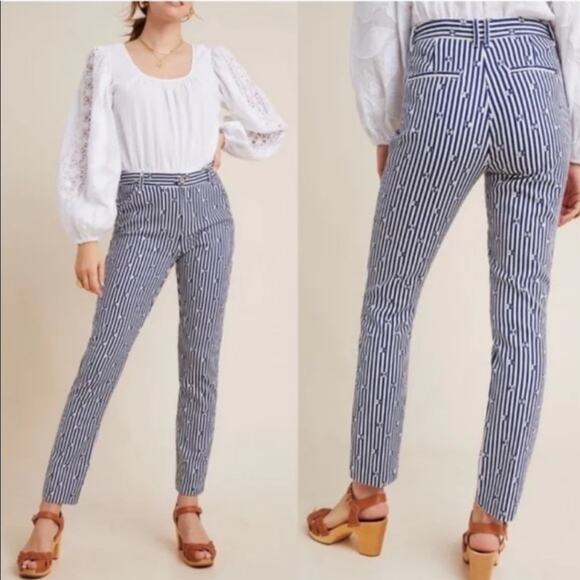 NWOT The Essential Slim by Anthropologie Trouser Pants 14 - Picture 3 of 9